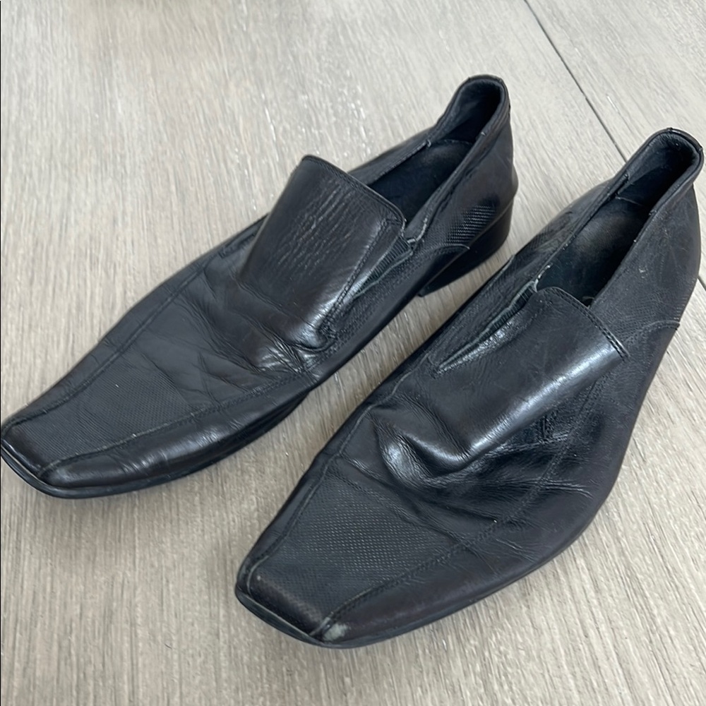 Aldo Black Loafers Sleek Slip-On Design